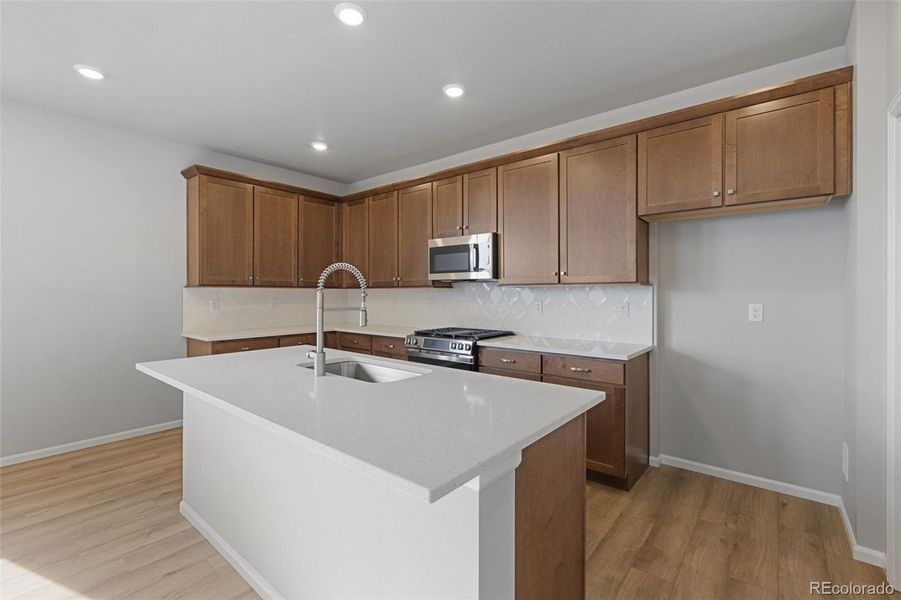 Furnished interior view inside a new home in , Thornton (Image 11).