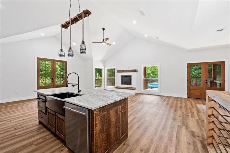 Furnished interior view inside a new home in , Ellijay (Image 10).