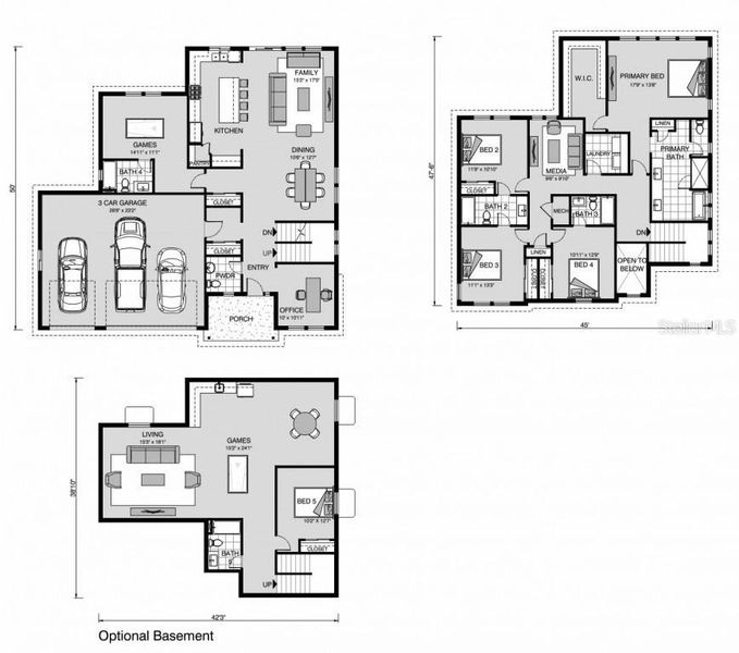 2D floor plan layout of this home in , Myakka City, FL (Image 2). 2D floor plan layout of this home in , Myakka City, FL (Image 2).