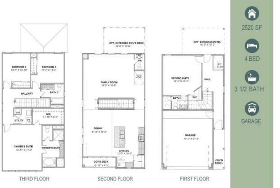 2D floor plan layout of this home in Skyview, Houston, TX (Image 1). 2D floor plan layout of this home in Skyview, Houston, TX (Image 1).
