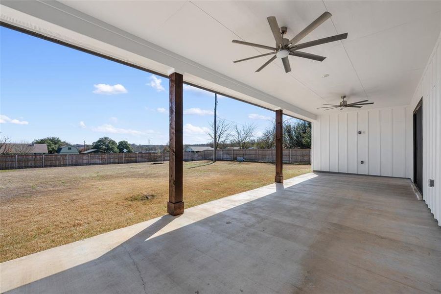 Covered patio