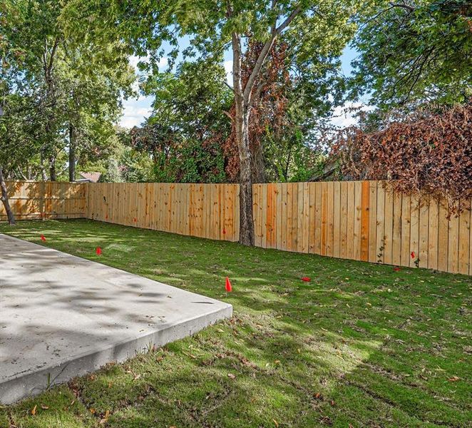 View of yard featuring a patio area