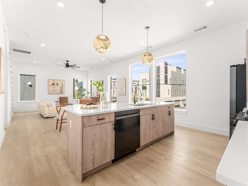 Furnished interior view inside a new home in , Dallas (Image 5).
