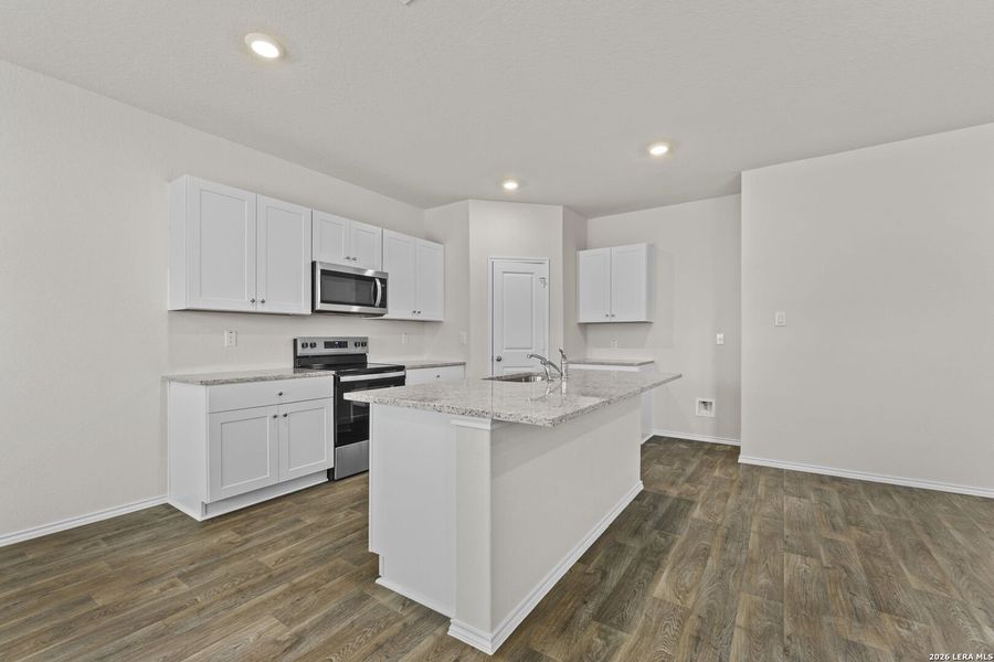Furnished interior view inside a new home in Laurel Vistas, San Antonio (Image 8). Furnished interior view inside a new home in Laurel Vistas, San Antonio (Image 8).