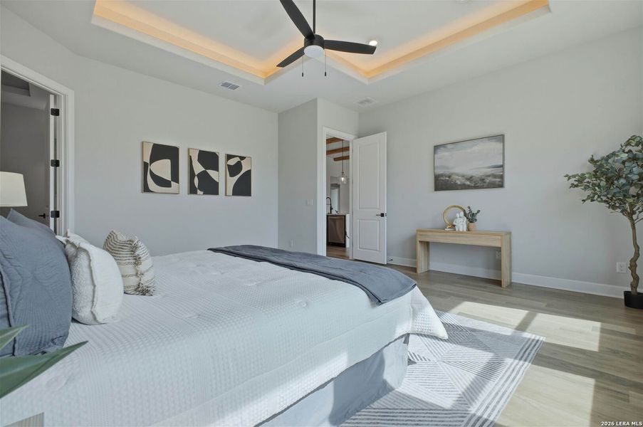 Furnished interior view inside a new home in , San Antonio (Image 34). Furnished interior view inside a new home in , San Antonio (Image 34).
