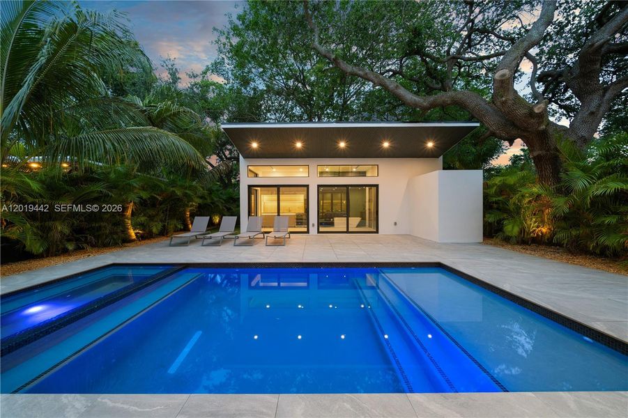 Exterior details and patio area of a home in , Miami (Image 35). Exterior details and patio area of a home in , Miami (Image 35).