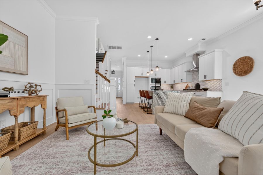 Furnished interior view inside a new home in , North Charleston (Image 6).