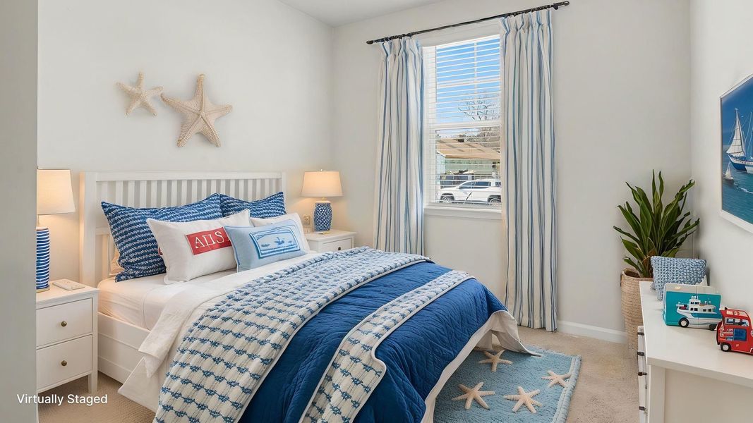 Representative furnished interior of a home built from the Greenbriar by D.R. Horton in Southshore Bay, Sunset Beach (Image 8).