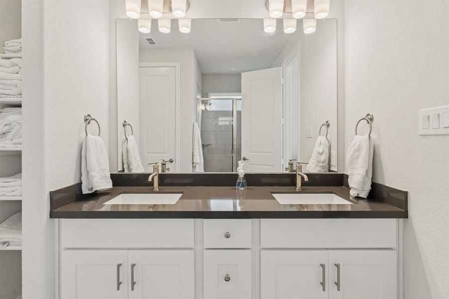 Furnished interior view inside a new home in South Oak, Oak Point (Image 18). Furnished interior view inside a new home in South Oak, Oak Point (Image 18).