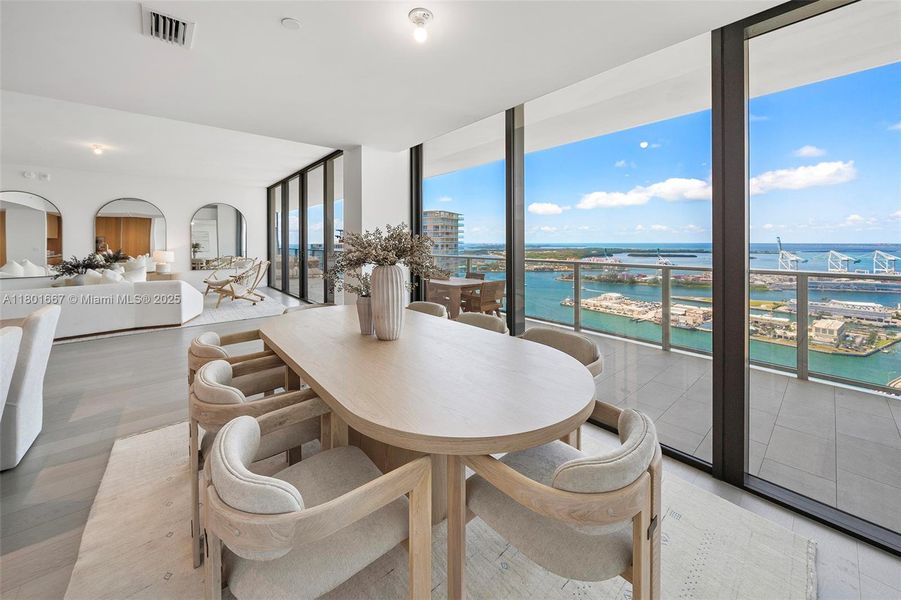 Furnished interior view inside a new home in , Miami Beach (Image 2). Furnished interior view inside a new home in , Miami Beach (Image 2).