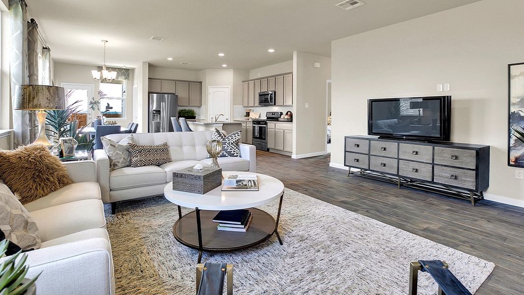 Representative furnished interior of a home built from the The Roosevelt by D.R. Horton in Southgrove, Kyle (Image 17). Representative furnished interior of a home built from the The Roosevelt by D.R. Horton in Southgrove, Kyle (Image 17).