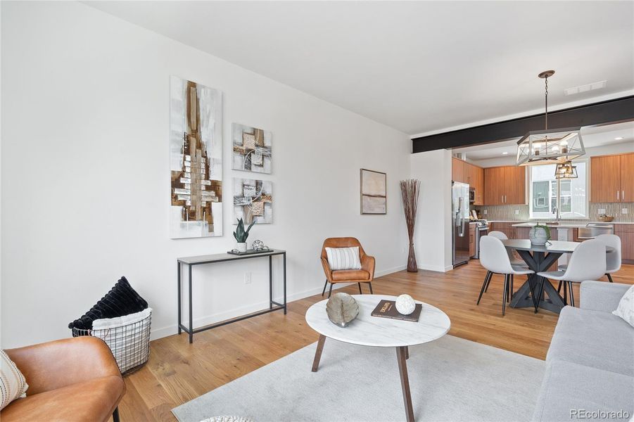 Furnished interior view inside a new home in , Denver (Image 24).