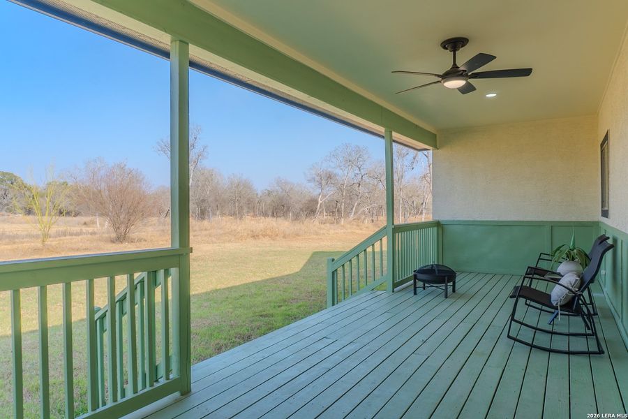 Exterior details and patio area of a home in , Lytle (Image 28).