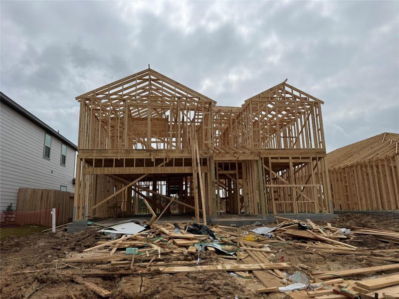 In-progress construction of a new home in Paloma at Sanford Farms, Waller, TX (Image 21).