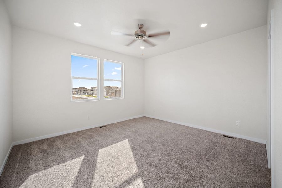 Spacious, unfurnished interior of a new home in The Glen, Colorado Springs (Image 18). Spacious, unfurnished interior of a new home in The Glen, Colorado Springs (Image 18).