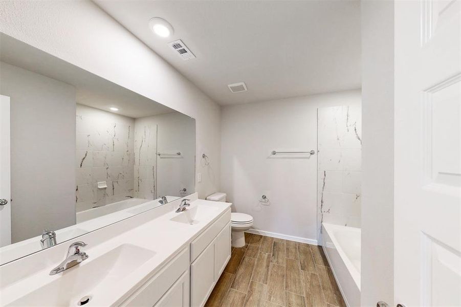 Furnished interior view inside a new home in Kings Way, Denton (Image 3). Furnished interior view inside a new home in Kings Way, Denton (Image 3).