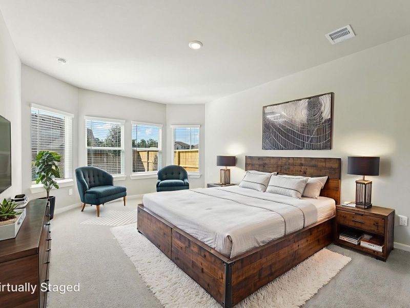 Furnished interior view inside a new home in Stewart's Ranch, Conroe (Image 9).