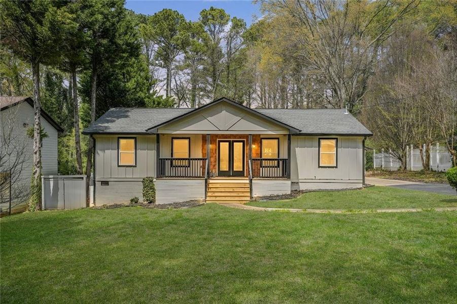 Exterior details and patio area of a home in , Atlanta (Image 26).