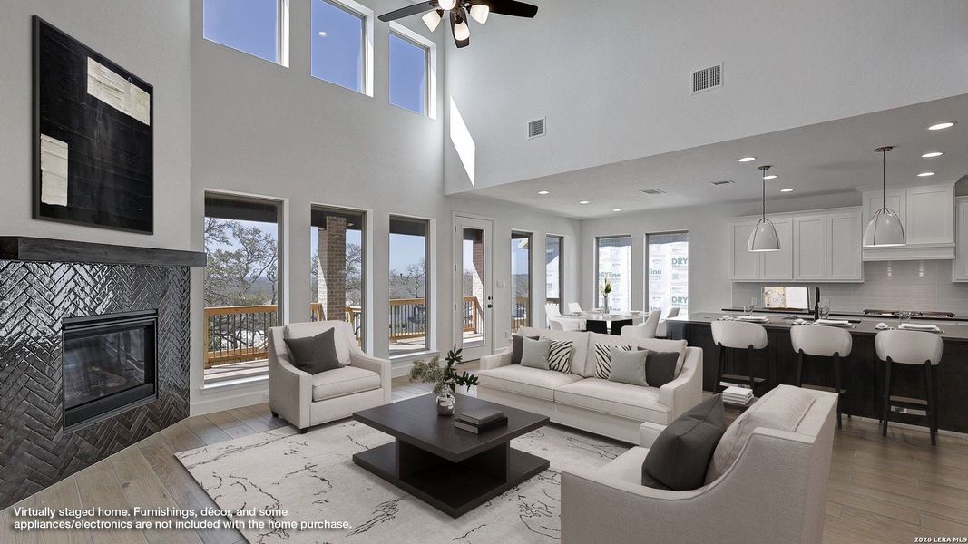 Furnished interior view inside a new home in The Ranches at Creekside, Boerne (Image 12).