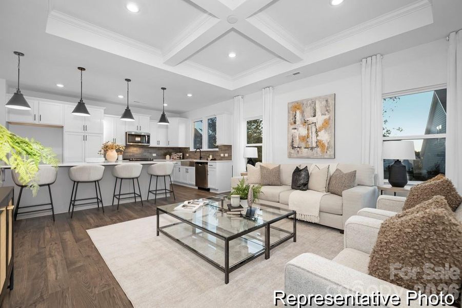 Furnished interior view inside a new home in Edgewater Lakeview On Your Lot, Lancaster (Image 9). Furnished interior view inside a new home in Edgewater Lakeview On Your Lot, Lancaster (Image 9).