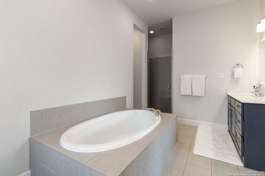 Furnished interior view inside a new home in Alsatian Oaks 50', Castroville (Image 16). Furnished interior view inside a new home in Alsatian Oaks 50', Castroville (Image 16).