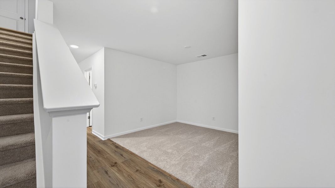 Foyer of Hayden Floorplan at Clear Springs Townhomes