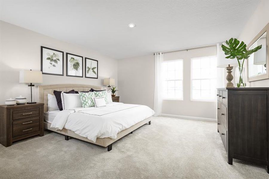 Representative furnished interior of a home built from the Willow by Ryan Homes in Vista Trace, Belleview (Image 10).