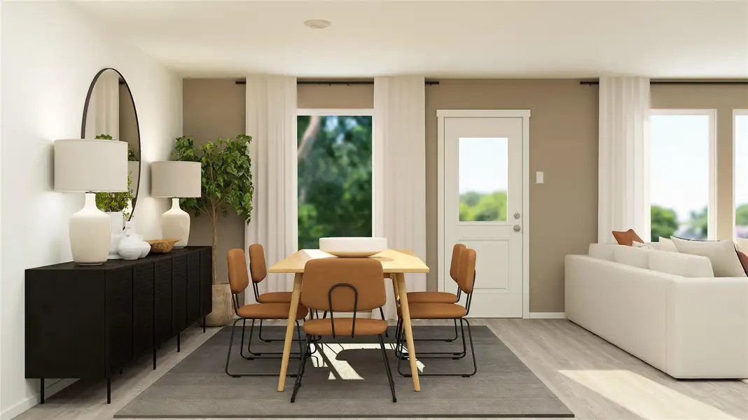 Furnished interior view inside a new home in River Bridge Ranch: Majors Collection, San Marcos (Image 6).