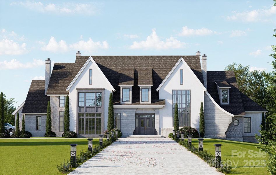 Front exterior of a new home in , Waxhaw, NC, highlighting curb appeal (Image 6).