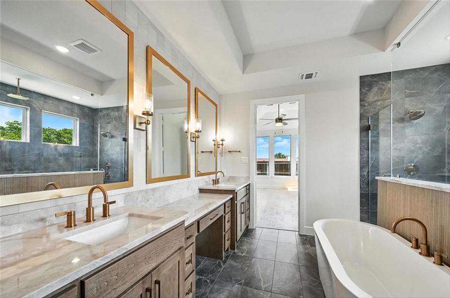 Furnished interior view inside a new home in Saddle Star Estates, Rockwall (Image 6). Furnished interior view inside a new home in Saddle Star Estates, Rockwall (Image 6).