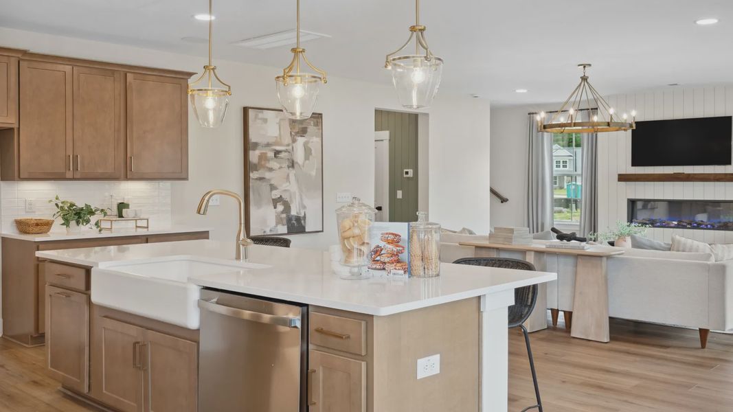 Furnished interior view inside a new home in Creekside at Andrews, Summerville (Image 9).