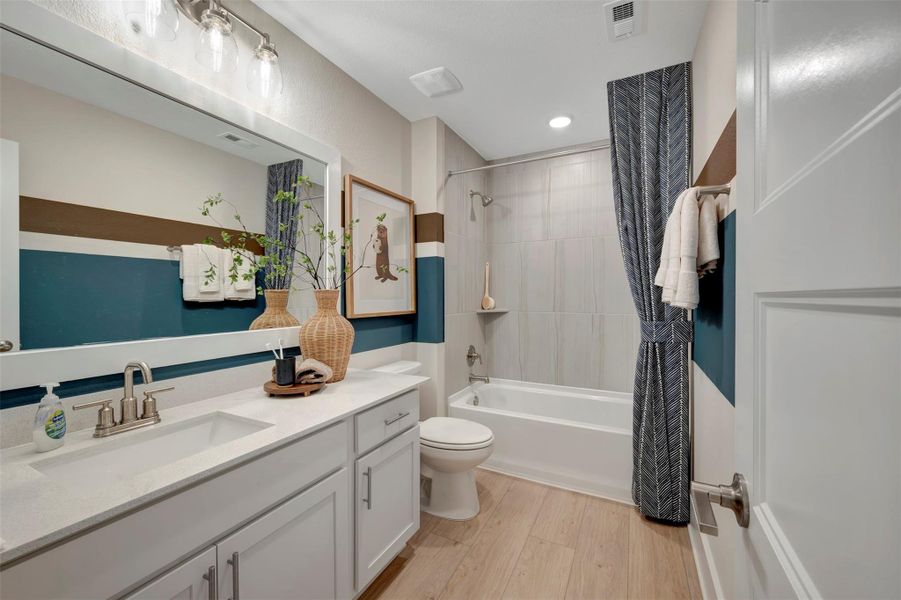 Furnished interior view inside a new home in Sorella, Tomball (Image 9). Furnished interior view inside a new home in Sorella, Tomball (Image 9).