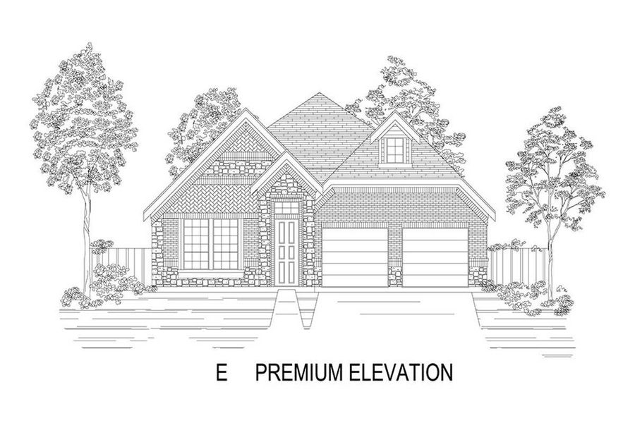 Representative rendering of the exterior for the Inwood F by First Texas Homes (Image 12). Representative rendering of the exterior for the Inwood F by First Texas Homes (Image 12).