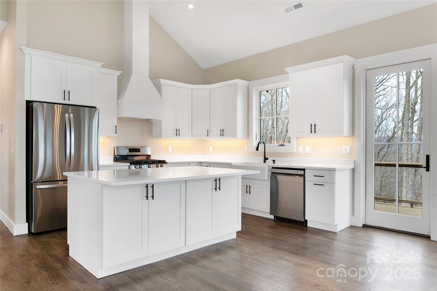 Furnished interior view inside a new home in , Pisgah Forest (Image 17).