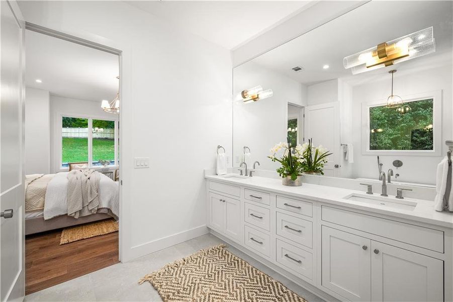 Furnished interior view inside a new home in , Powder Springs (Image 41).