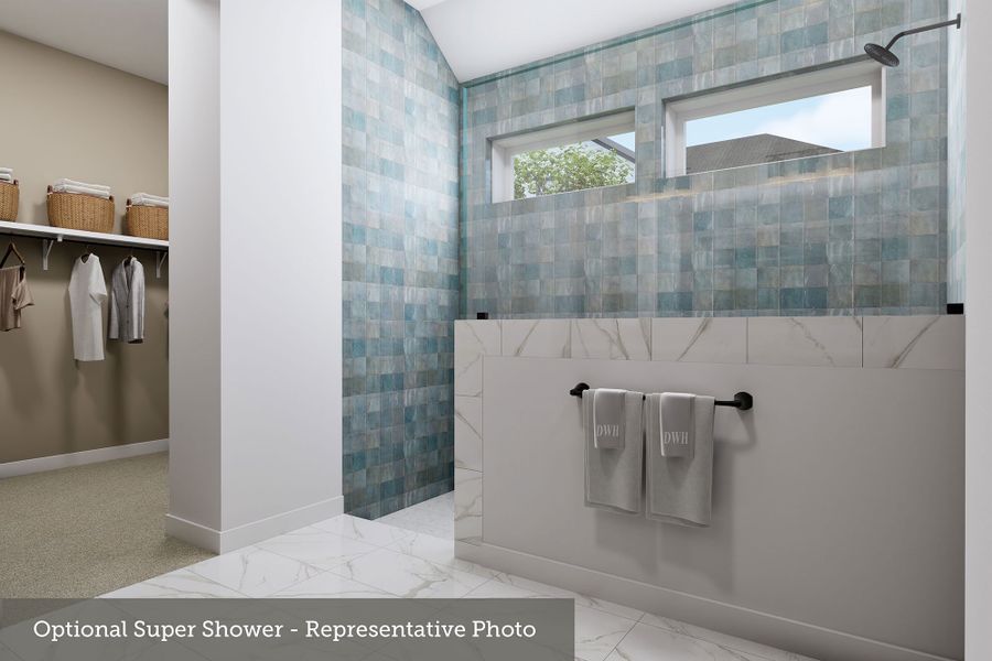 the Lantana - Optional Super Shower