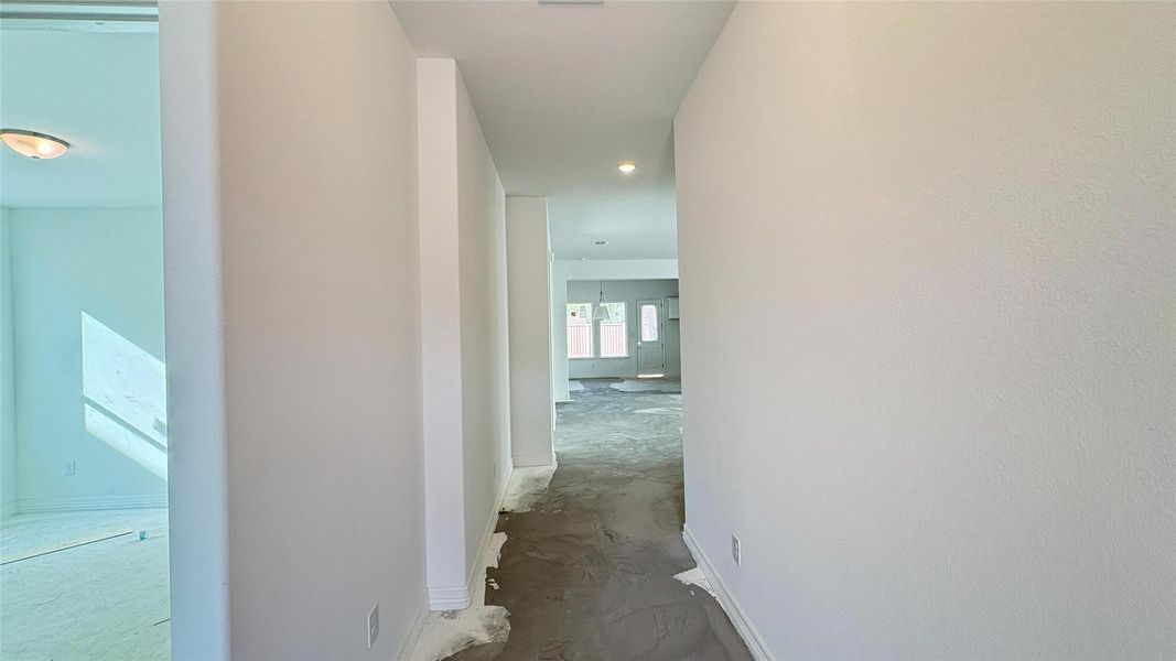 Actual progress of your home.