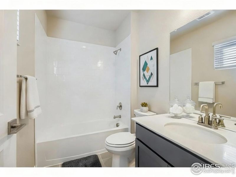 Shared secondary bathroom