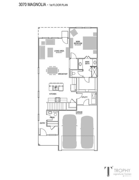 2D floor plan layout of this home in Trinity Ranch, Elgin, TX (Image 2). 2D floor plan layout of this home in Trinity Ranch, Elgin, TX (Image 2).