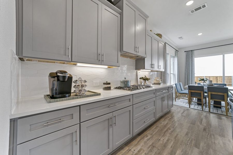 Representative furnished interior of a home built from the Duets D417 by Landon Homes in Lexington Frisco, Frisco (Image 26).