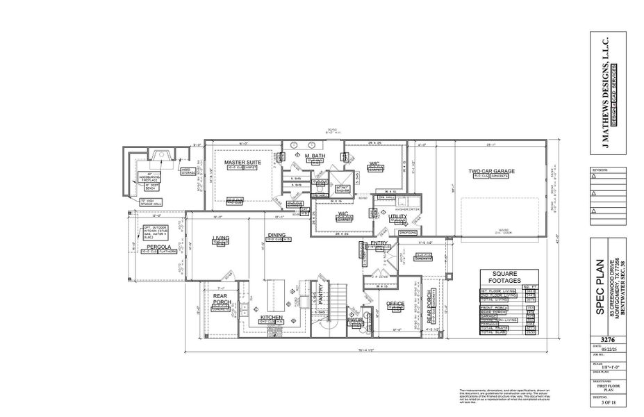 2D floor plan layout of this home in , Montgomery, TX (Image 5).