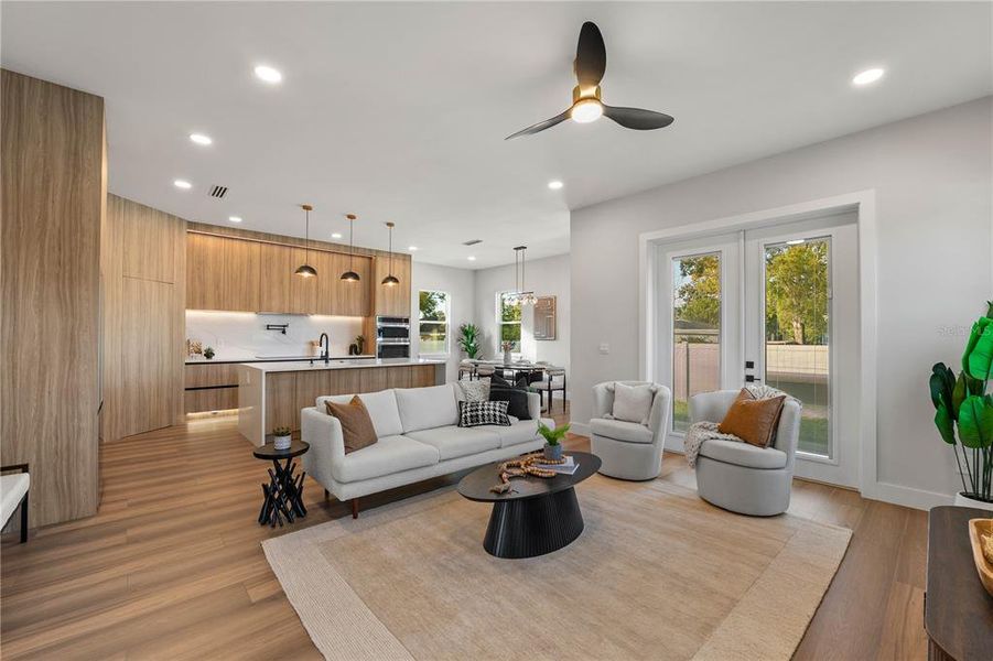Furnished interior view inside a new home in , Tampa (Image 19).