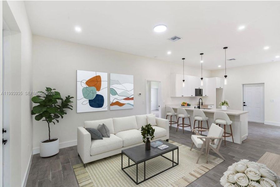 Furnished interior view inside a new home in , Lehigh Acres (Image 6).