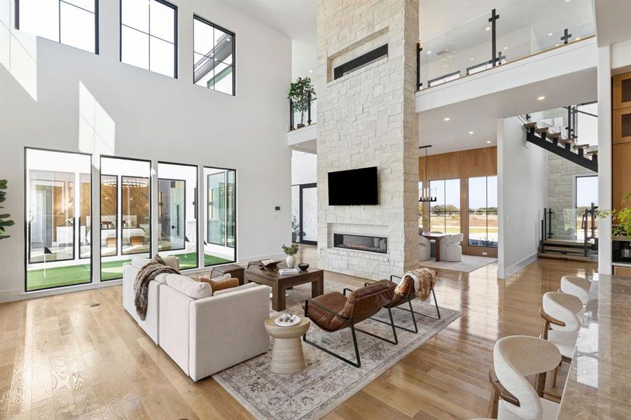 Furnished interior view inside a new home in , Bartonville (Image 14). Furnished interior view inside a new home in , Bartonville (Image 14).