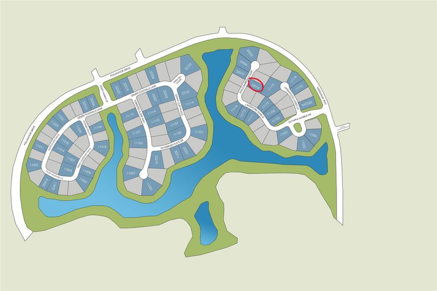 You can find the location of the home circled on this section map. You can find the location of the home circled on this section map.