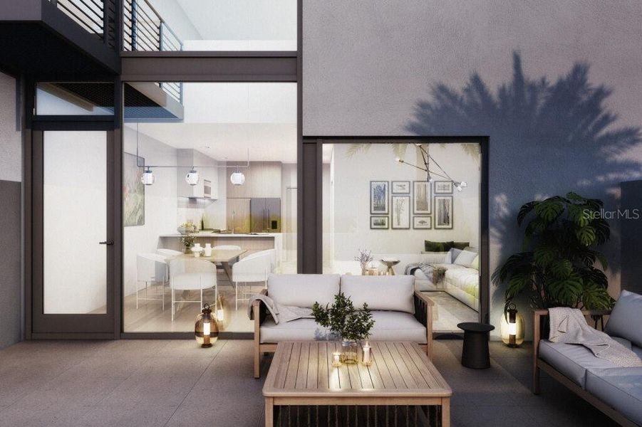 Furnished interior view inside a new home in , Sarasota (Image 3).