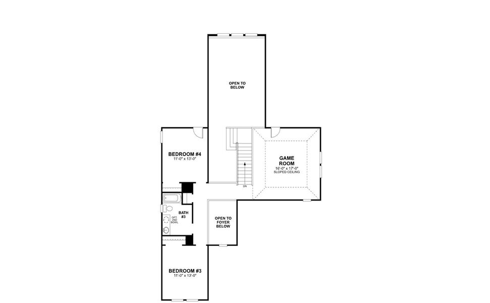 2D floor plan layout of this home in Vintage Village, Argyle, TX (Image 5).