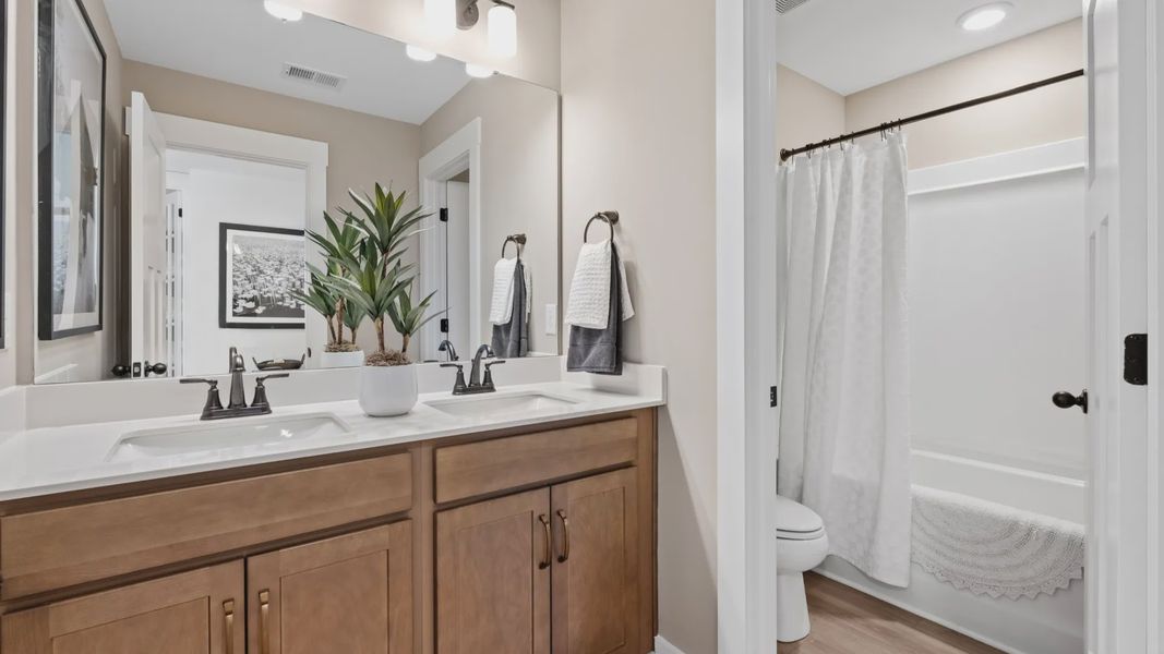 Furnished interior view inside a new home in Mulberry Estates, Simpsonville (Image 22).