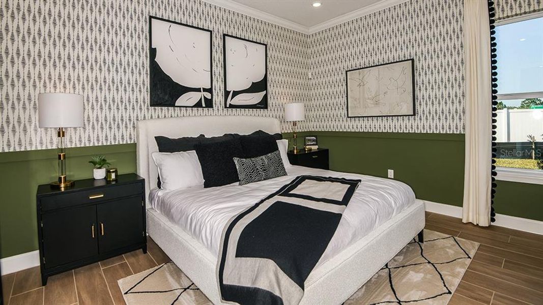 Furnished interior view inside a new home in Esplanade at Center Lake Ranch, St. Cloud (Image 11). Furnished interior view inside a new home in Esplanade at Center Lake Ranch, St. Cloud (Image 11).