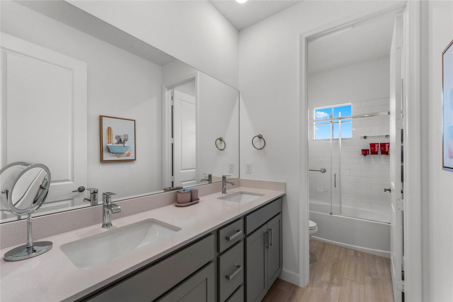 Furnished interior view inside a new home in Arden: The Waterford Collection, Loxahatchee (Image 39).